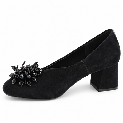 Pantofi Eleganți Damă Sala 21191 21 Negru Velur