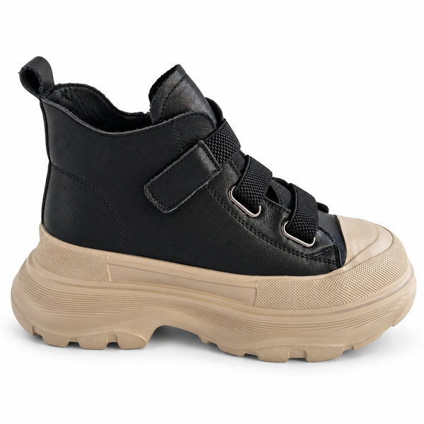 Ghete Casual Damă Franco Gerardo 66082 Negru – vedere 1