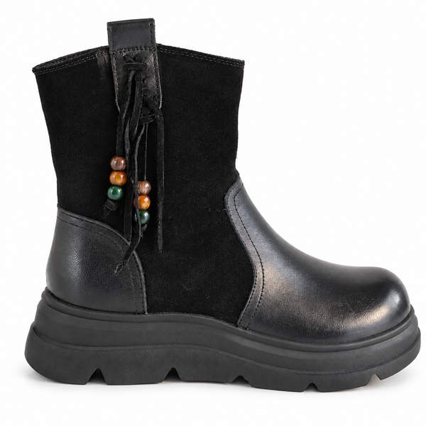 Ghete Casual Damă Formazione 99312 Negru – vedere 1