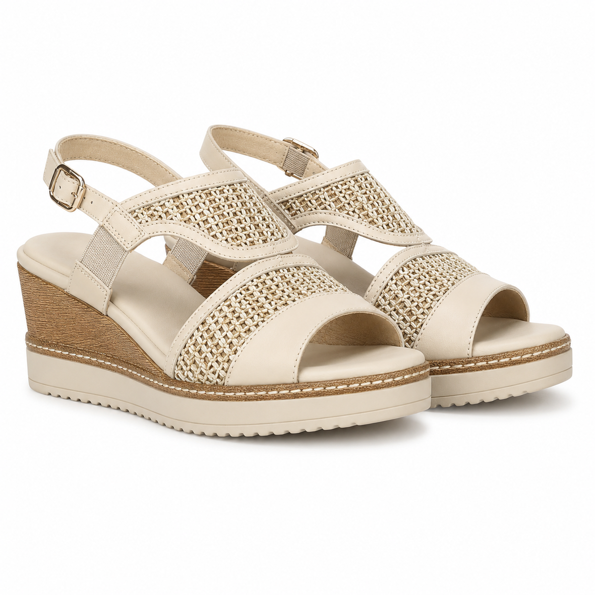 SANDALE CASUAL DAMA TAMARIS 28337-46 BEJ IVORY