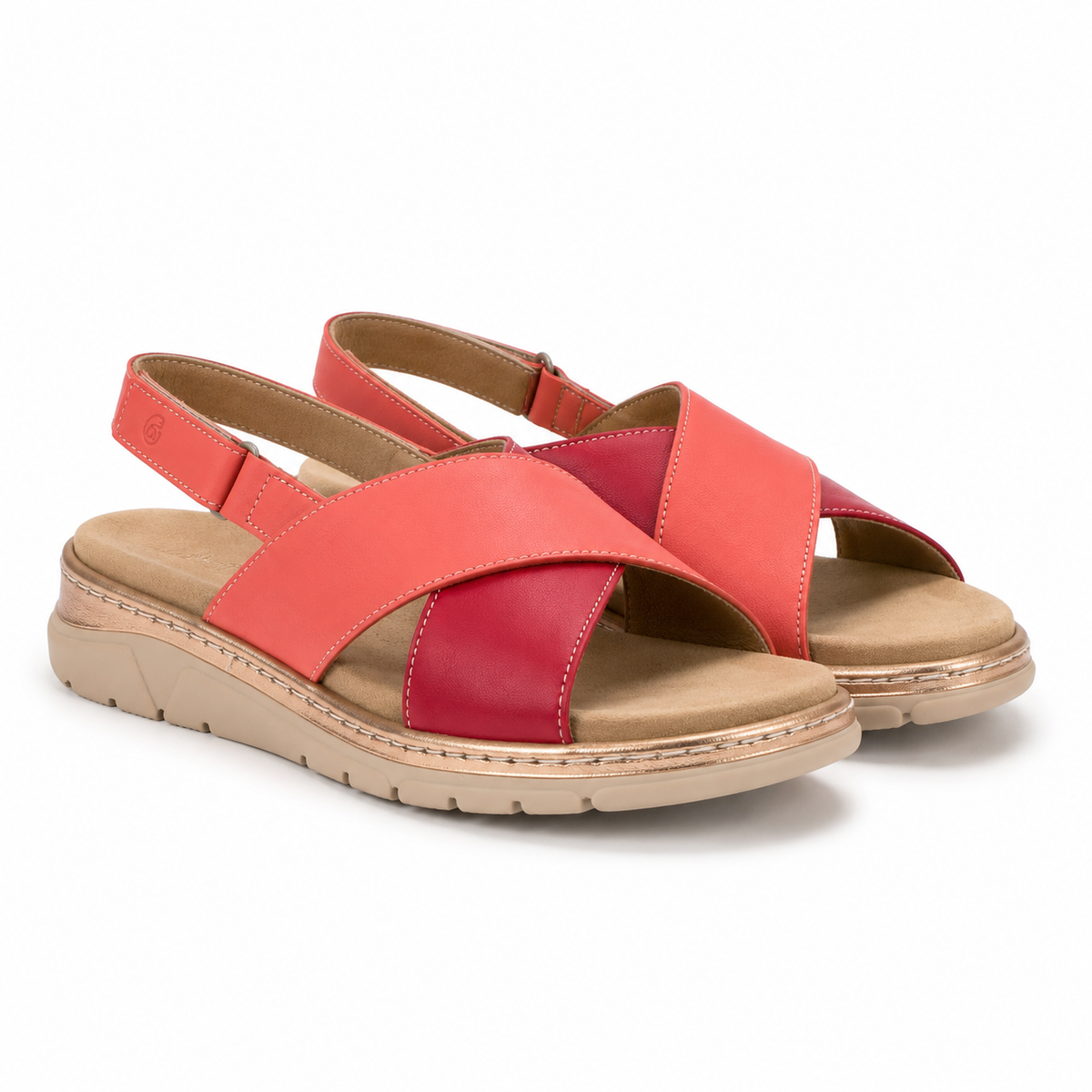 SANDALE CASUAL DAMA SUAVE 12505VT MOSTAR 37-N ROSU CU CORAI