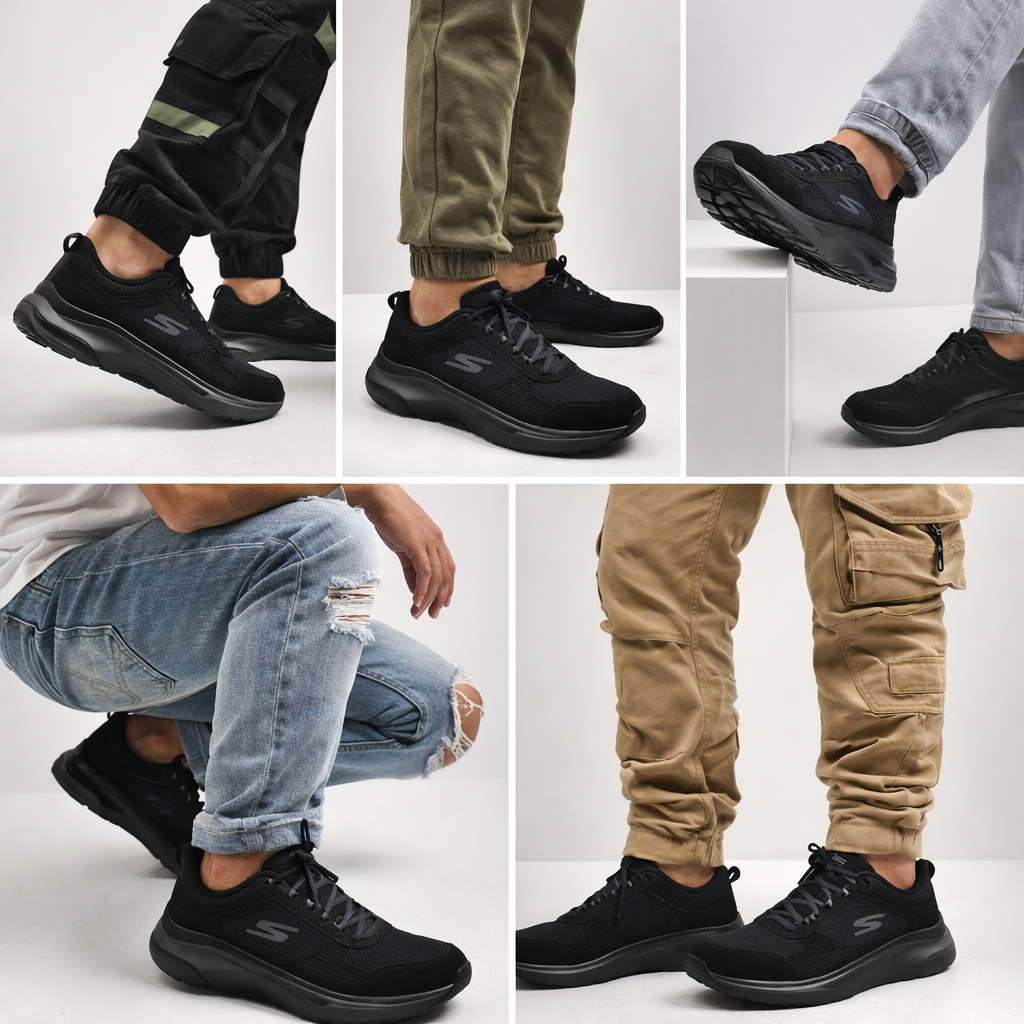PANTOFI SPORT BARBATI SKECHERS 216650 BBK - imagine 3