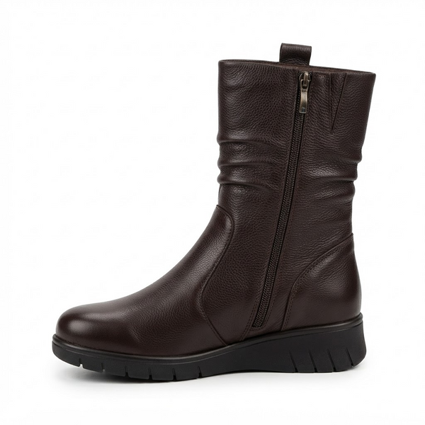 Ghete Casual Damă Caprice 26455-45 337 Maro Închis – Piele Naturală – vedere 3