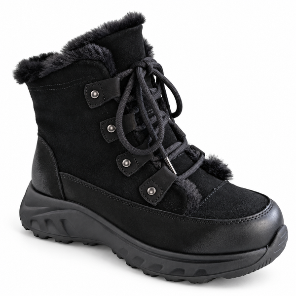 Ghete Casual Damă Franco Gerardo 3602 Negru – vedere 3