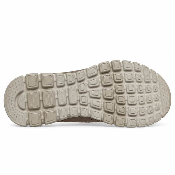 Pantofi Sport Damă Skechers 100889 Taupe Închis – Piele Ecologică - vedere 4/5