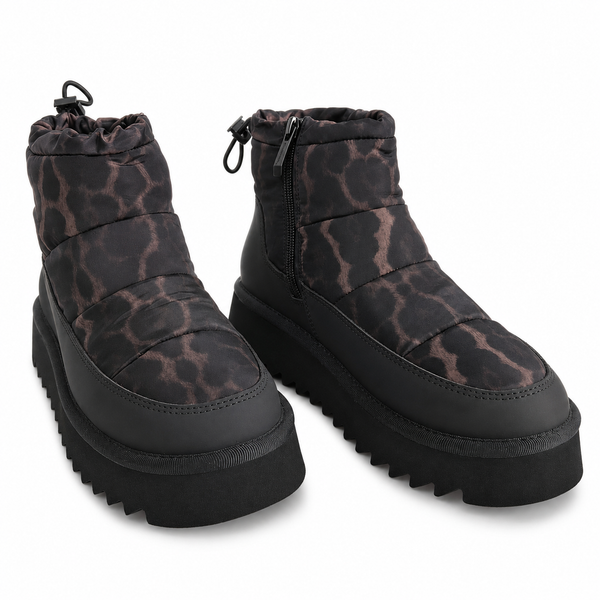 GHETE CASUAL DAMA TAMARIS 26810-45 090 NEGRE + LEOPARD - vedere 4/6