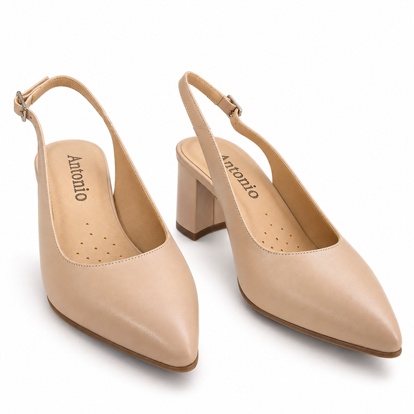 Pantofi Eleganți Damă Antonio 8420 Nude - vedere 4/6