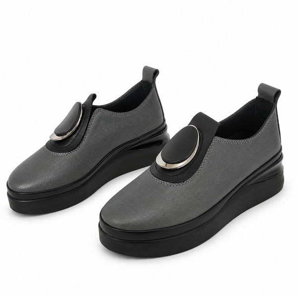 Pantofi Casual Damă Dogati 061 2450 Gri – Piele Naturală - vedere 4/6
