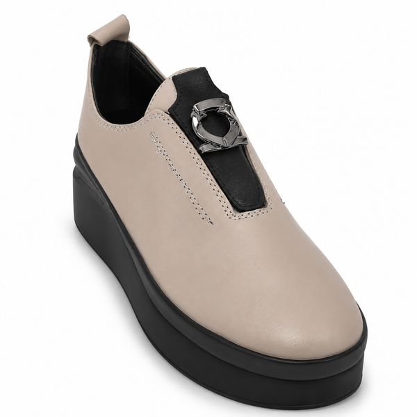 Pantofi Casual Damă Dogati 061 24238-A Visione + Negru – Piele Naturală - vedere 2/6
