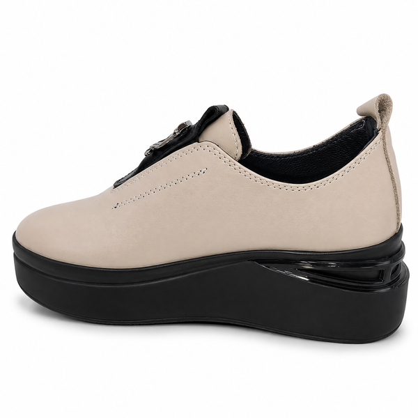 Pantofi Casual Damă Dogati 061 24238-A Visione + Negru – Piele Naturală - vedere 3/6