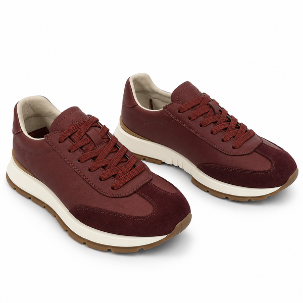 Pantofi Casual Bărbați Franco Gerardo 8813 Bordo – Piele Naturală - vedere 5/6