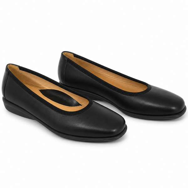 Pantofi Casual Damă Relax E-2669-01 Negru – Piele Naturală - vedere 5/6