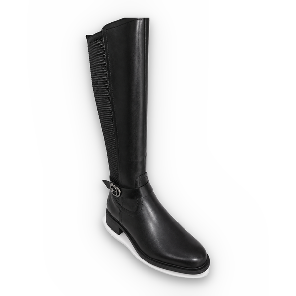 Cizme Elegante Damă Tamaris 25618-43 001 Negru – Piele Naturală + Piele Ecologică Stretch - vedere 2