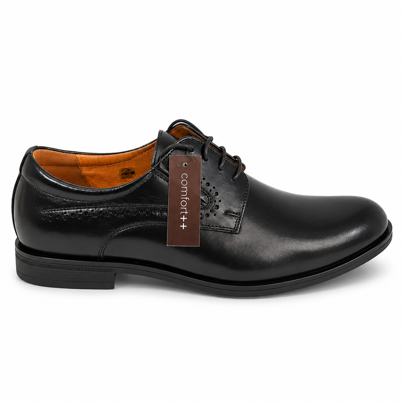 Pantofi Eleganți Bărbați CONHPOL A667-0017-00S02 Negru – Piele Naturală - vedere 1/6