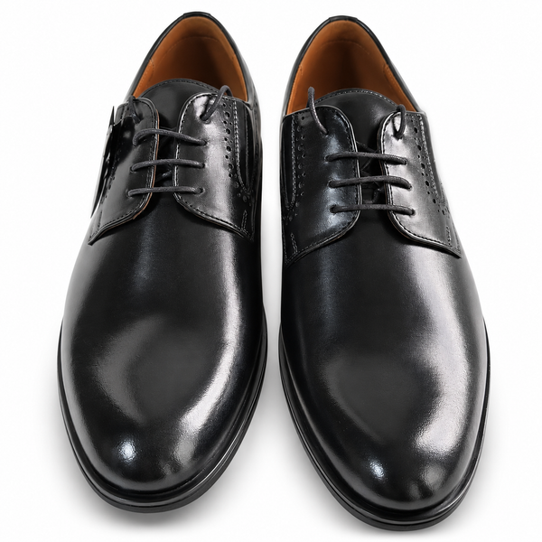 Pantofi Eleganți Bărbați CONHPOL A667-0017-00S02 Negru – Piele Naturală - vedere 5/6