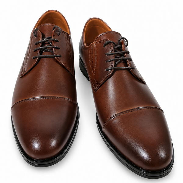Pantofi Eleganți Bărbați CONHPOL 6757-1256-00S02 Maro – Piele Naturală - vedere 5/6
