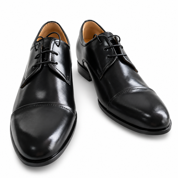 Pantofi Eleganți Bărbați CONHPOL 9585-0017-00P28 Negru – Piele Naturală - vedere 5/6