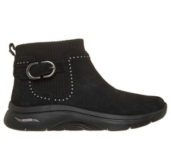 Ghete Casual Damă Skechers 144564 Negru – Piele Ecologică