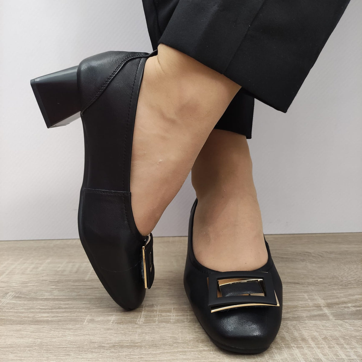 PANTOFI ELEGANTI DAMA PASS 440011A 01-N NEGRI - imagine 4