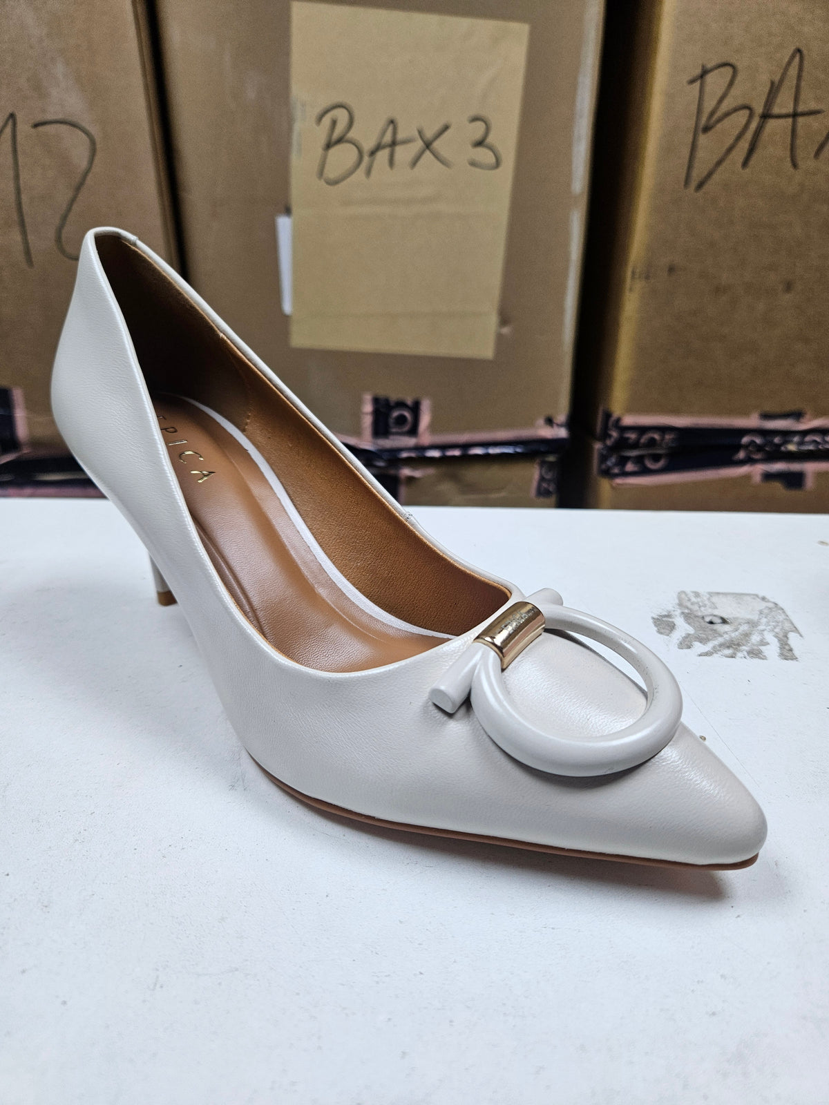 Pantofi Eleganți Damă Epica 1JI90060D Bej - poza receptie