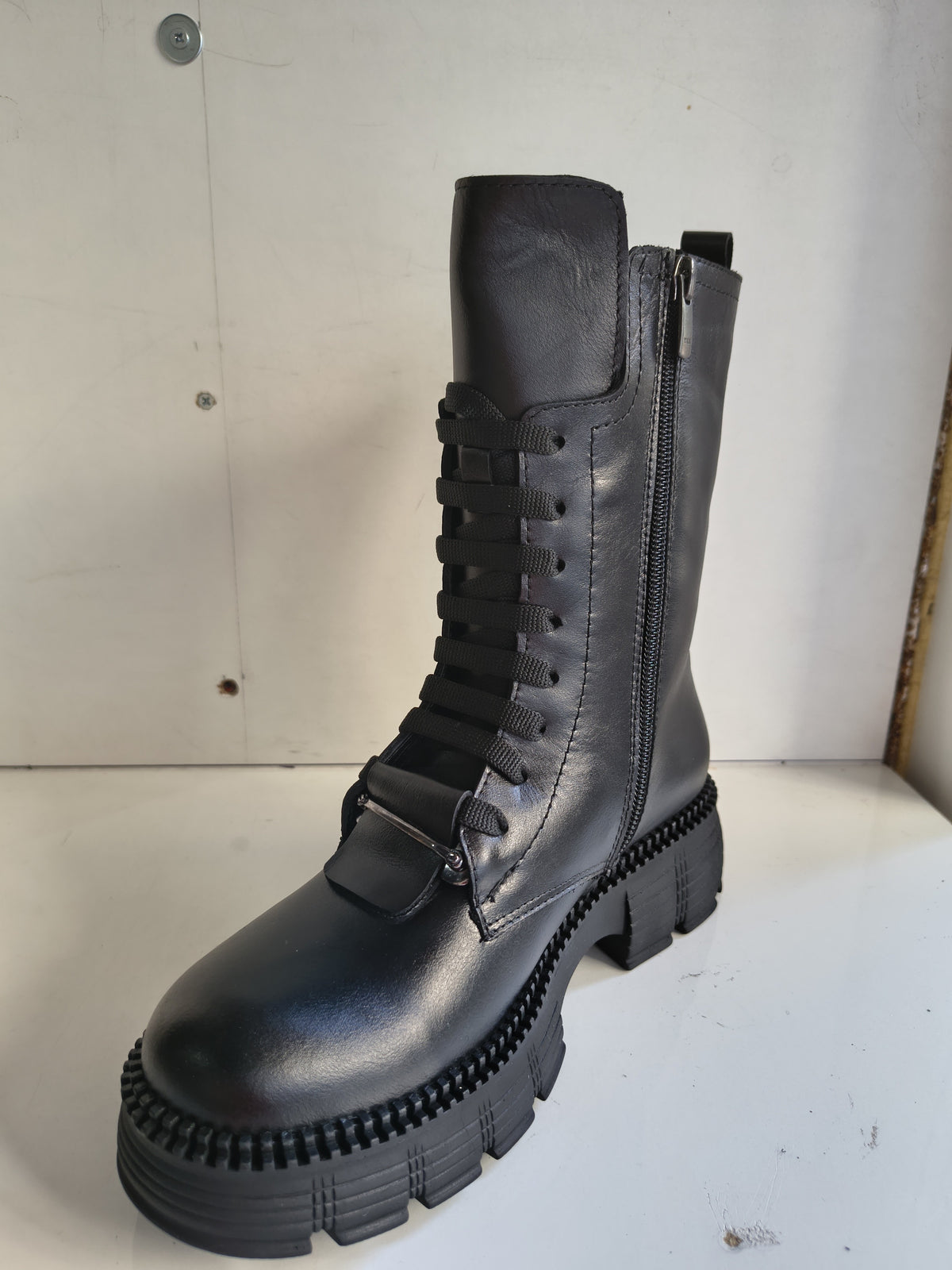Ghete Casual Damă Dogati 061 27102 Negru – Piele Naturală