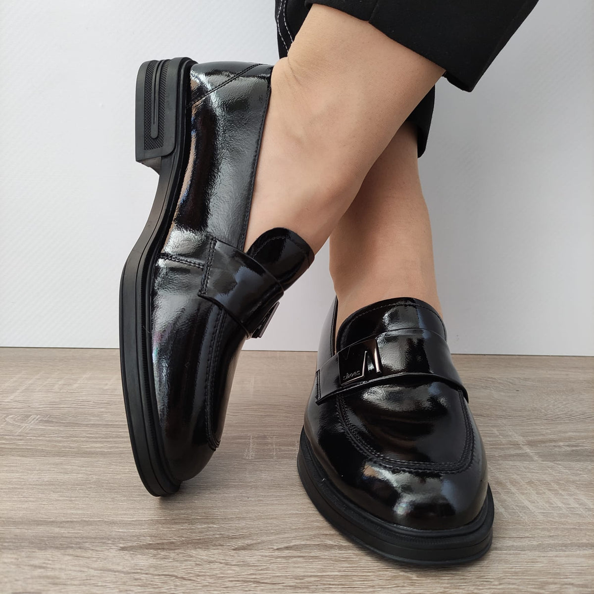 PANTOFI CASUAL DAMA FORMAZIONE S7922L NEGRI - imagine 4