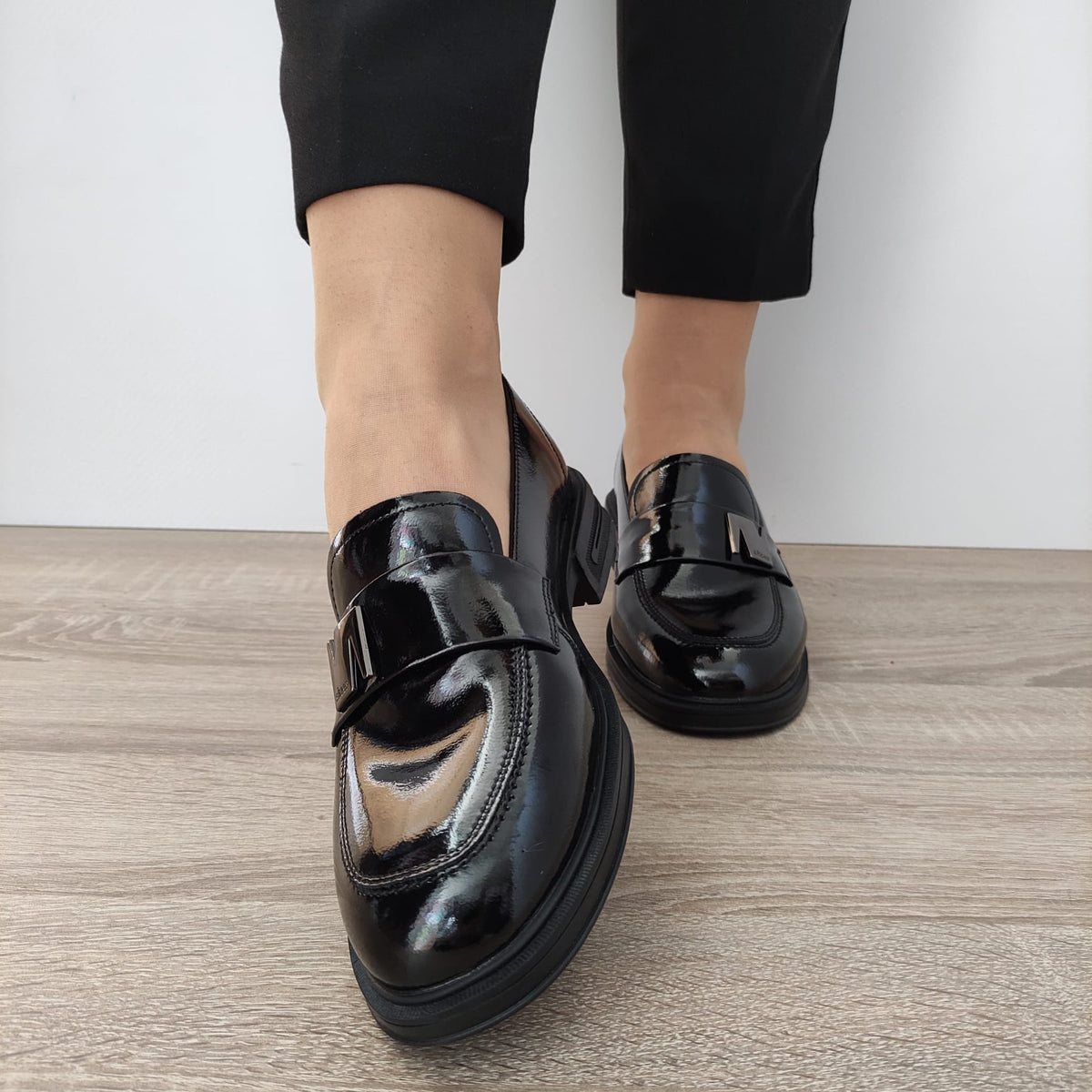 PANTOFI CASUAL DAMA FORMAZIONE S7922L NEGRI - imagine 5