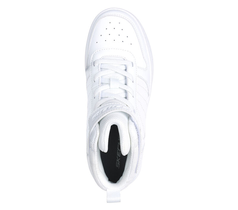 GHETE SPORT COPII SKECHERS 405633 WHT - imagine 4