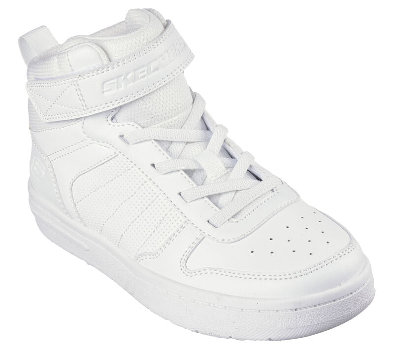 GHETE SPORT COPII SKECHERS 405633 WHT - imagine 2