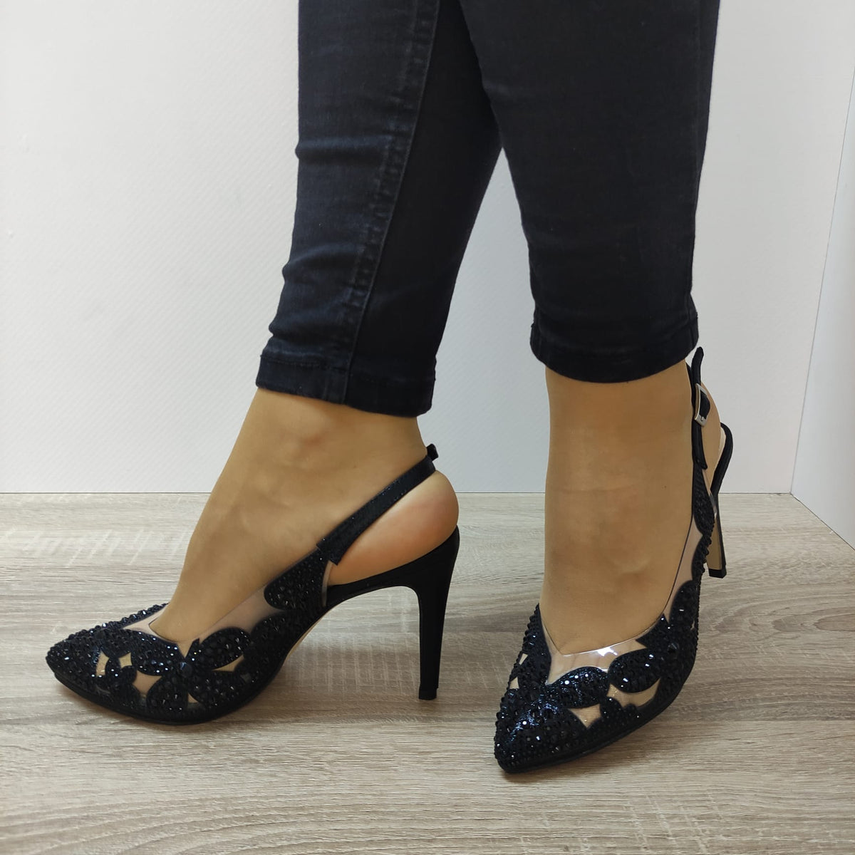 SANDALE ELEGANTE DAMA MENBUR 23640 NEGRE - imagine 3