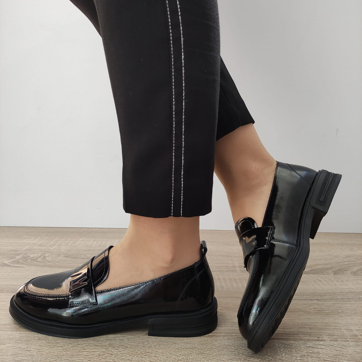 PANTOFI CASUAL DAMA FORMAZIONE S7922L NEGRI - imagine 6
