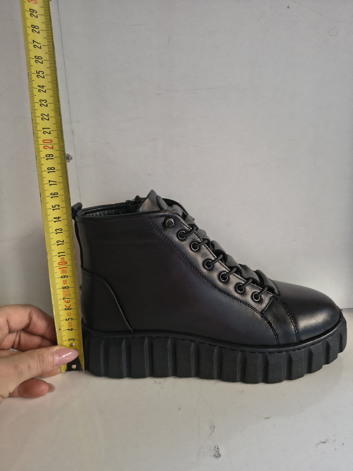 Ghete Casual Damă Bioflex 023 AE 025 Negru – Piele Naturală