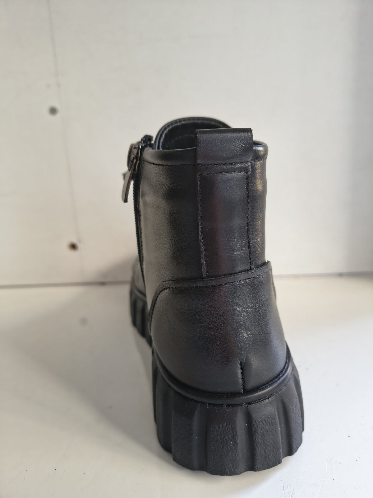 Ghete Casual Damă Bioflex 023 AE 025 Negru – Piele Naturală