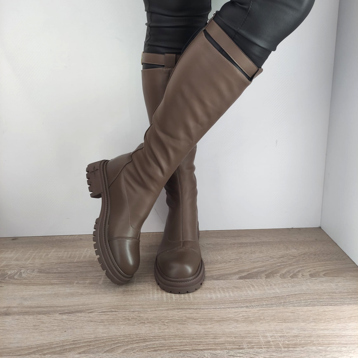CIZME CASUAL DAMA FORMAZIONE 8035 TAUPE - imagine 4