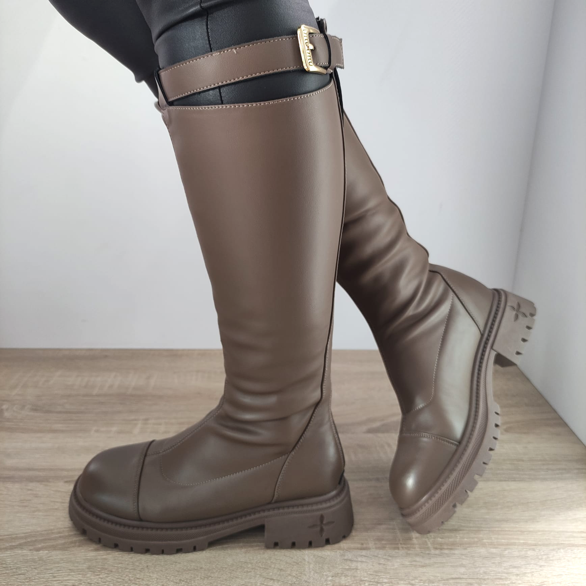 CIZME CASUAL DAMA FORMAZIONE 8035 TAUPE - imagine 2