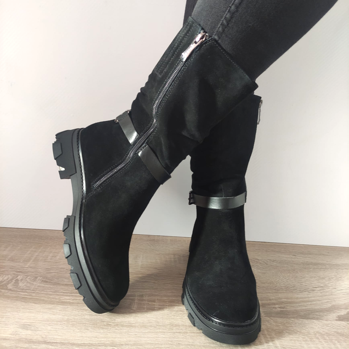 CIZME CASUAL DAMA KARISMA 30014 01-I NEGRE VELUR - imagine 4