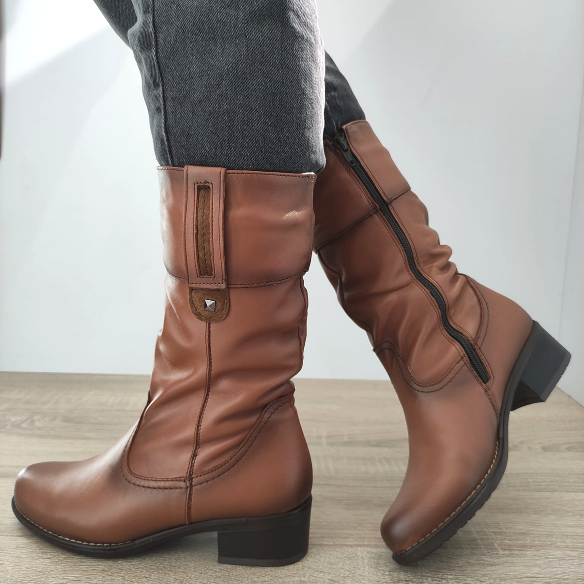 CIZME CASUAL DAMA NICOLIS 138994 MARO CONIAC - imagine 5