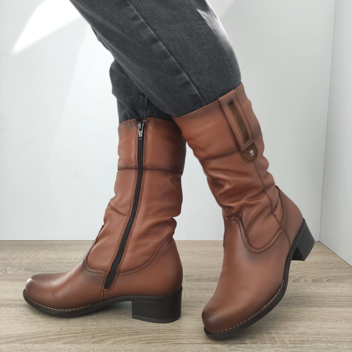 CIZME CASUAL DAMA NICOLIS 138994 MARO CONIAC - imagine 2