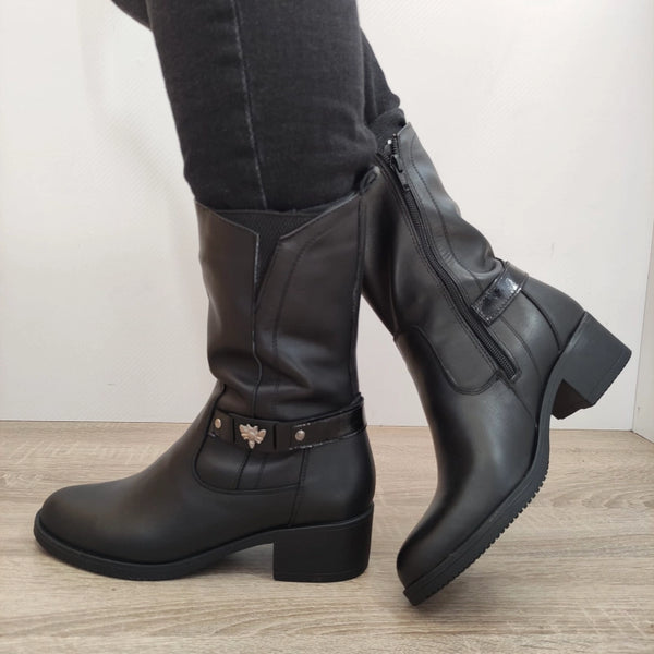 CIZME CASUAL DAMA NICOLIS 31214 NEGRE - imagine 2