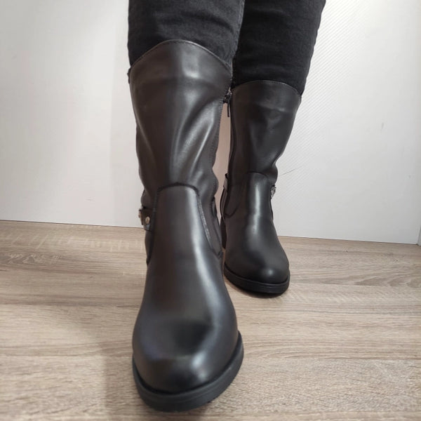 CIZME CASUAL DAMA NICOLIS 31214 NEGRE - imagine 3