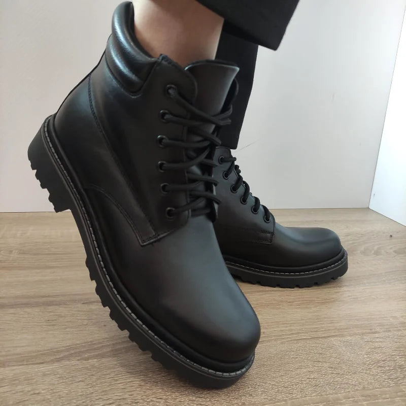 GHETE CASUAL BARBATI DYANY 583 NEGRE - imagine 3