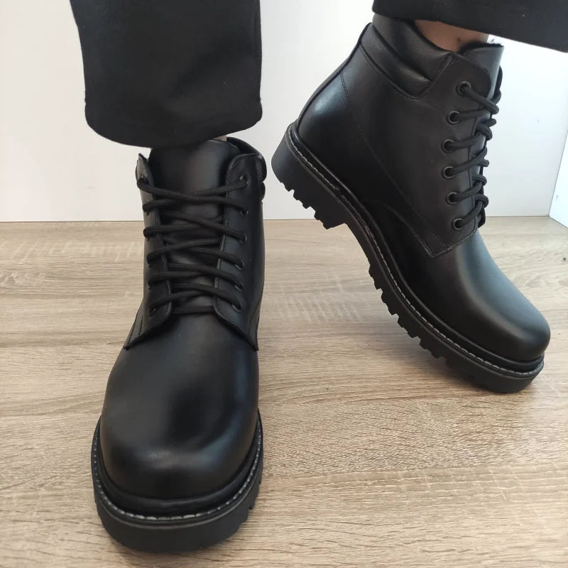 GHETE CASUAL BARBATI DYANY 583 NEGRE - imagine 4