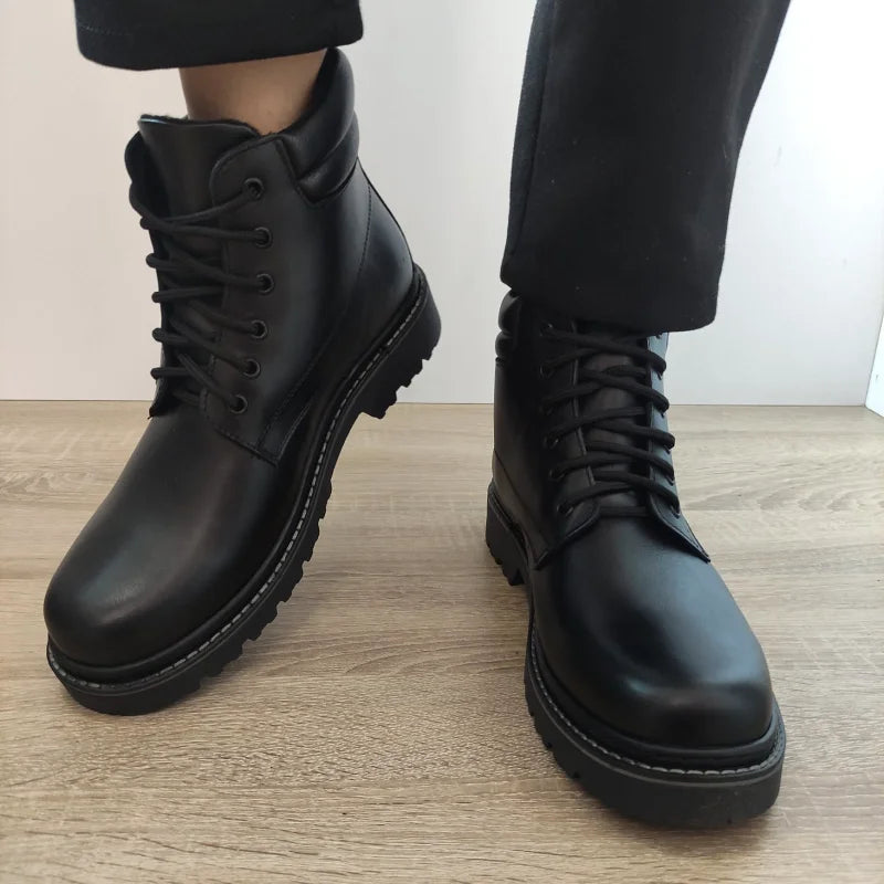 GHETE CASUAL BARBATI DYANY 583 NEGRE - imagine 5