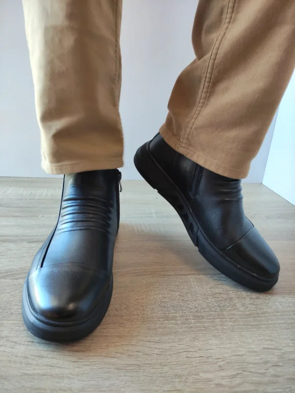GHETE CASUAL BARBATI FRANCO GERARDO 2M72703 NEGRE - imagine 3