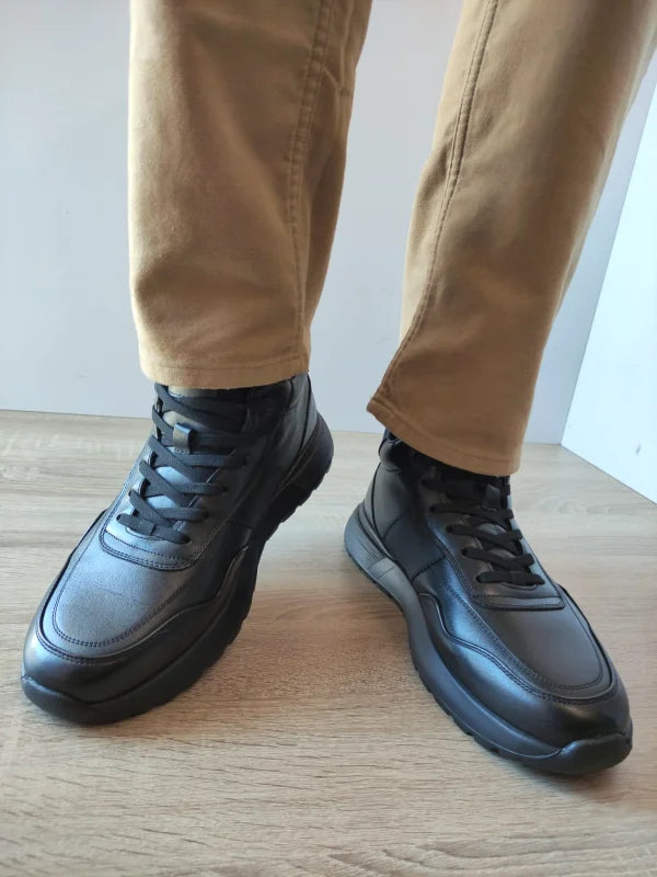 GHETE CASUAL BARBATI FRANCO GERARDO 5786 NEGRE - imagine 5