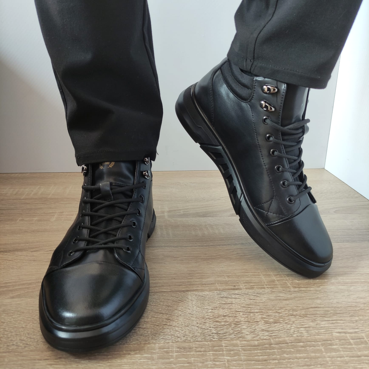 GHETE CASUAL BARBATI FRANCO GERARDO 8879 NEGRE - imagine 4