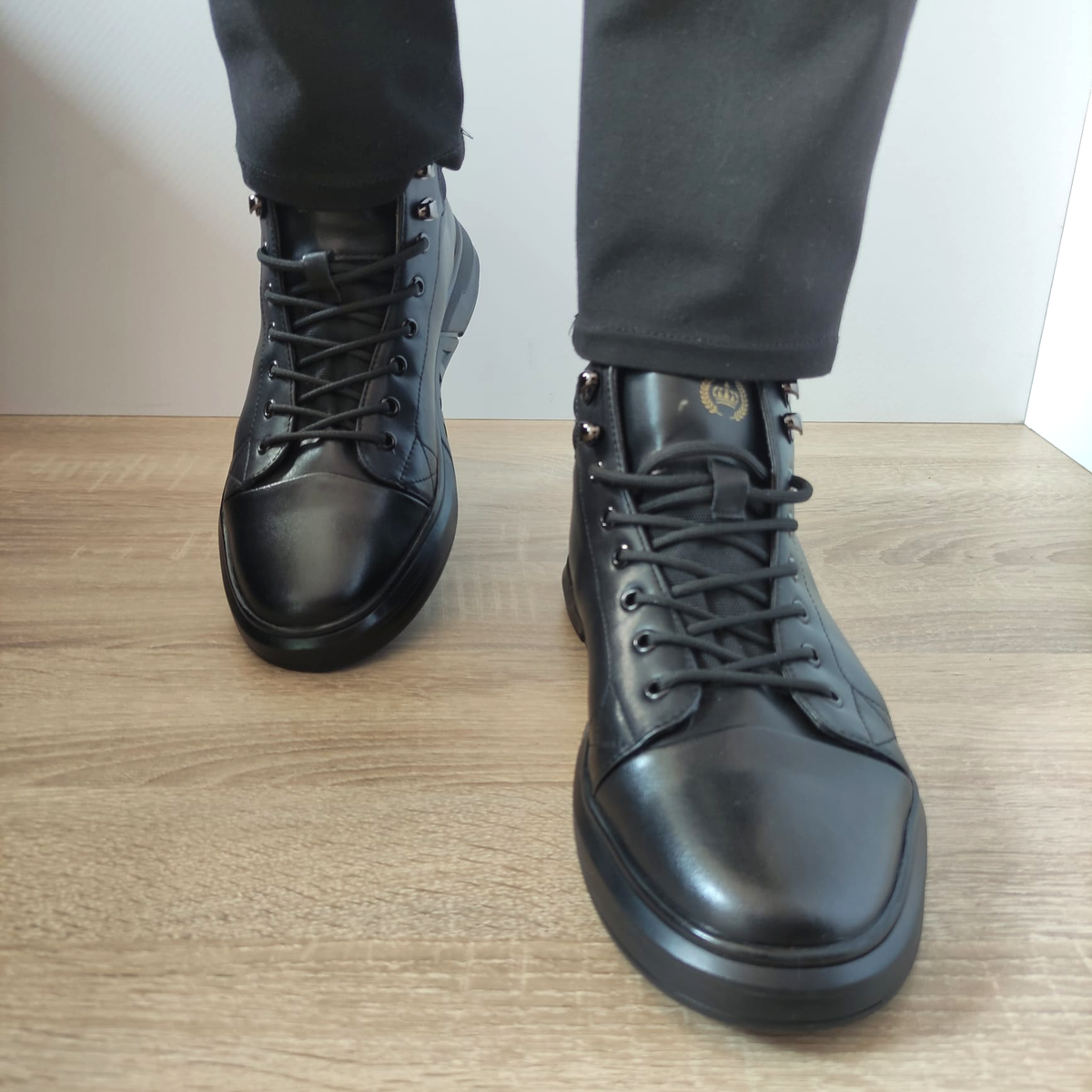 GHETE CASUAL BARBATI FRANCO GERARDO 8879 NEGRE - imagine 5