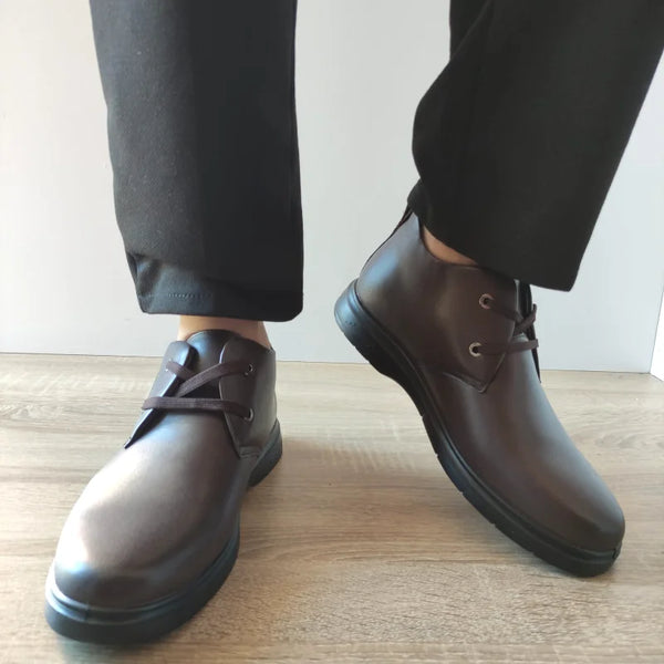 GHETE CASUAL BARBATI MELS 1M2570 MARO COFFEE - imagine 3