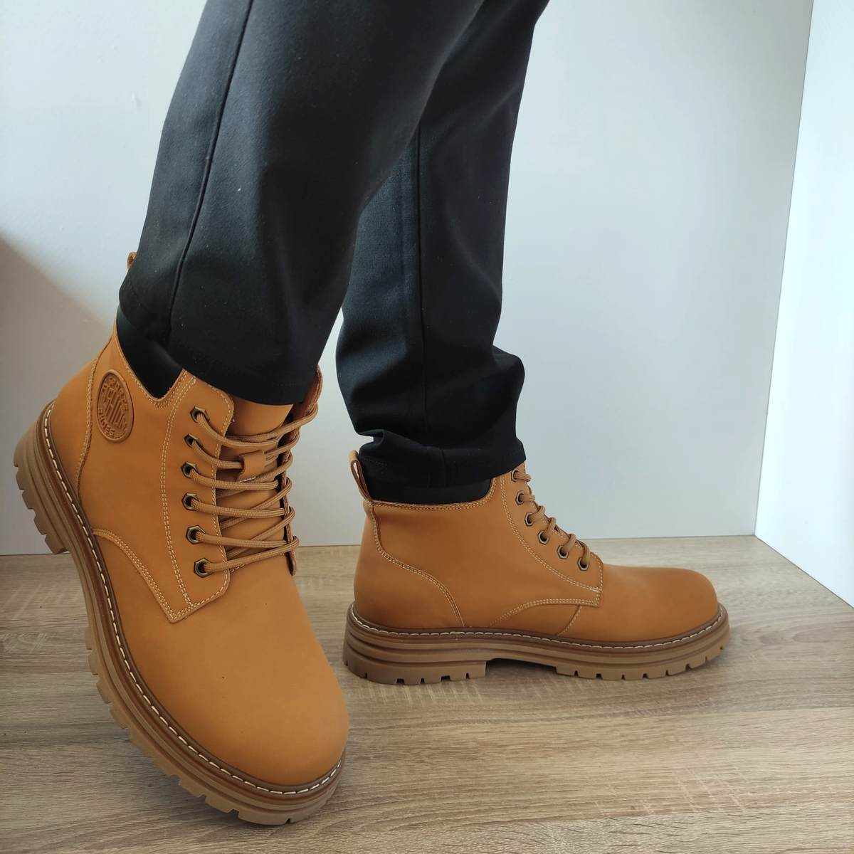 GHETE CASUAL BARBATI MELS 501235 GALBENE - imagine 3
