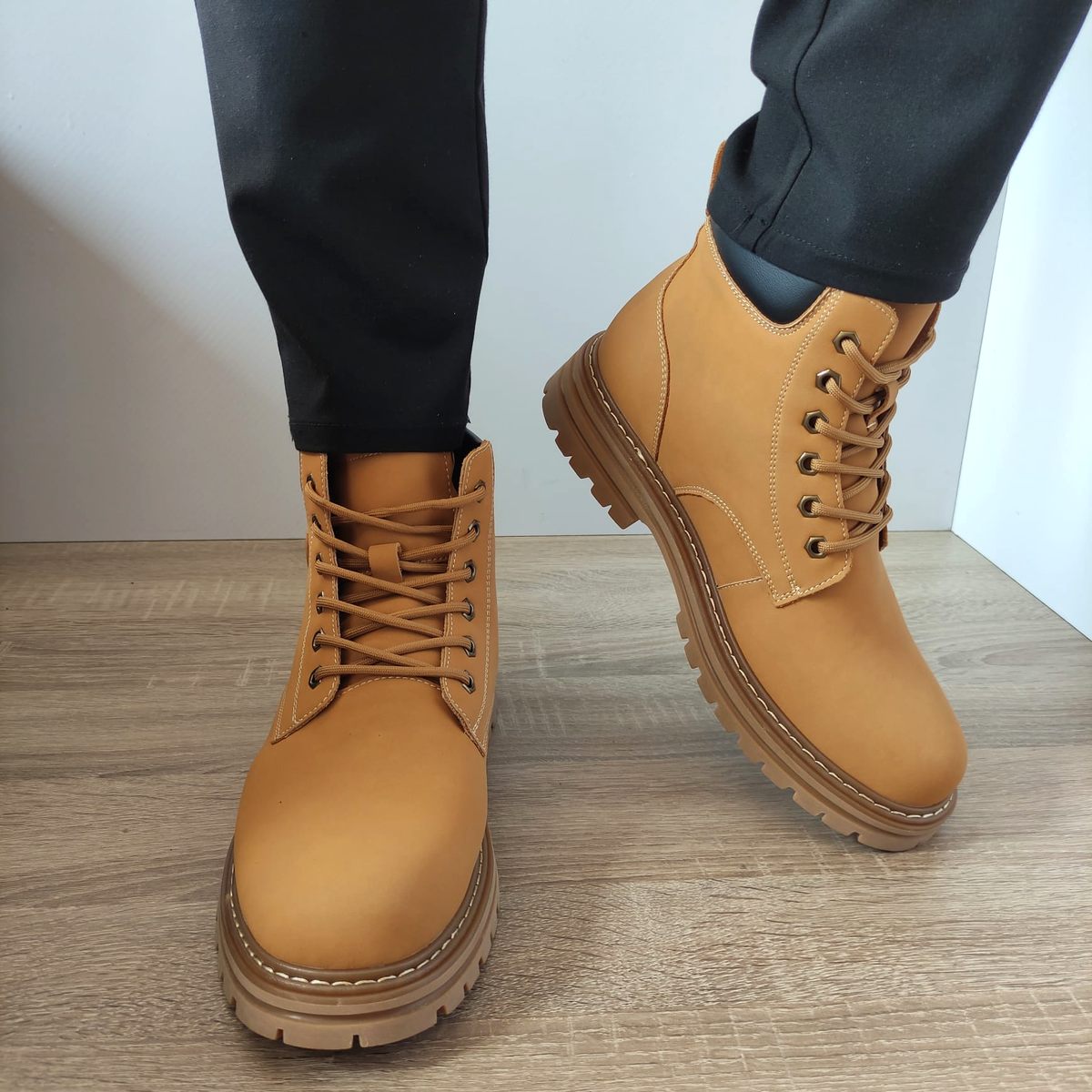 GHETE CASUAL BARBATI MELS 501235 GALBENE - imagine 4